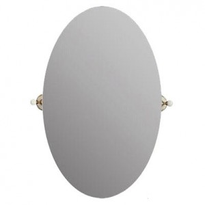 MIGLIORE Provance Зеркало овальное h80x50cm, керамика с декором ML.PRO-60.533.BR Состаренная бронза